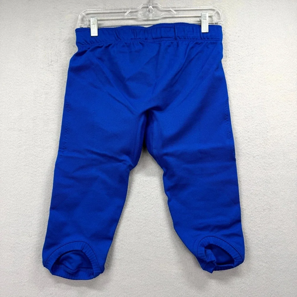 Adidas Integrated Football Pants Mens XL Fits 28x16* Blue Crop Drawstring Waist